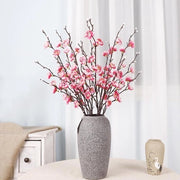 Set di fiori artificiali 12 pezzi - Fiori di prugna - Senza manutenzione - 55 cm di lunghezza - Ideale per vaso - Decorazione elegante - Fiori artificiali