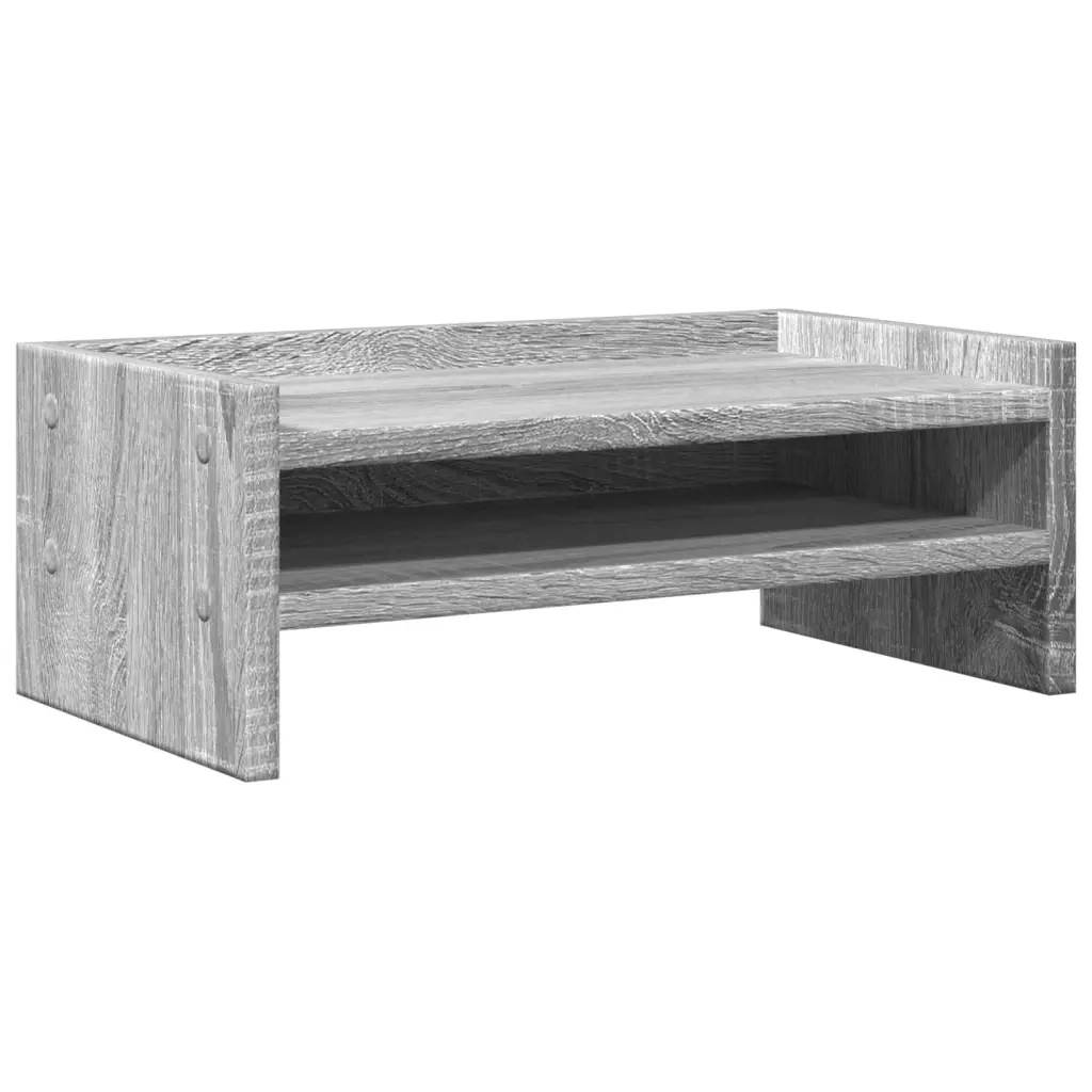 Supporto per Monitor Grigio Sonoma 42x24x16 cm in Truciolato 854720