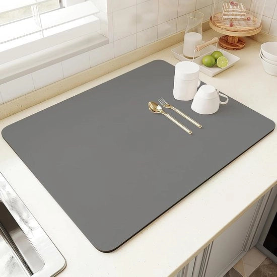 Mat di sotto del caffè 50 x 40 cm - antiscivolo - assorbente rapido - antibatterico - mat di sotto per caffè - mat di sotto per macchina del caffè