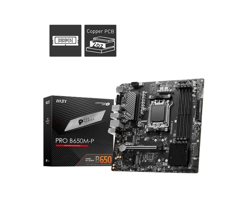 Msi pro b650m-p scheda madre amd b650 socket am5 micro atx