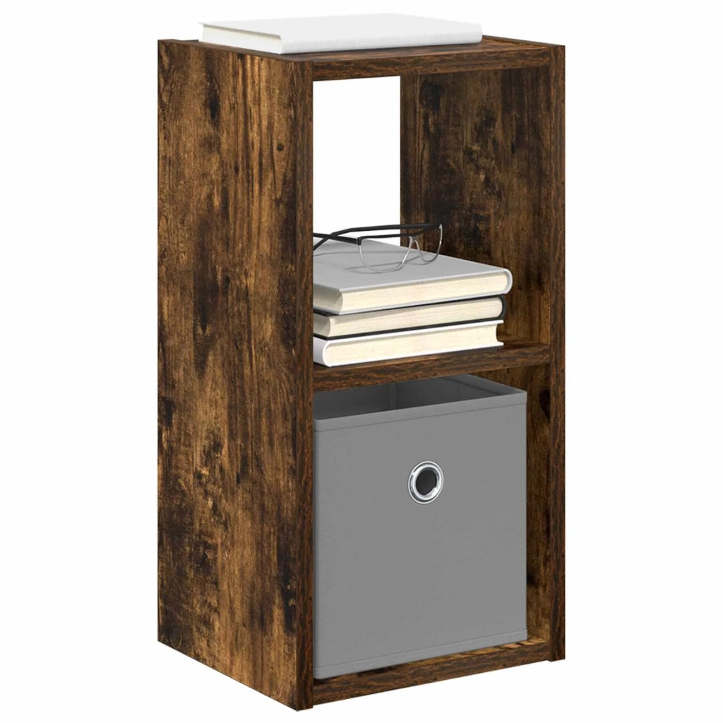 Comodino con cassetto 2 pcs Rovere fumé 25,5 x 22 x 49,5 cm 8000605