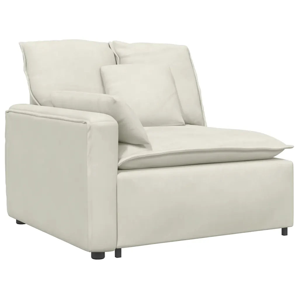 Modulo Terminale Bracciolo Divano Modulare con Cuscini-Sofa Modulare-Divanetto 100 cm 515238