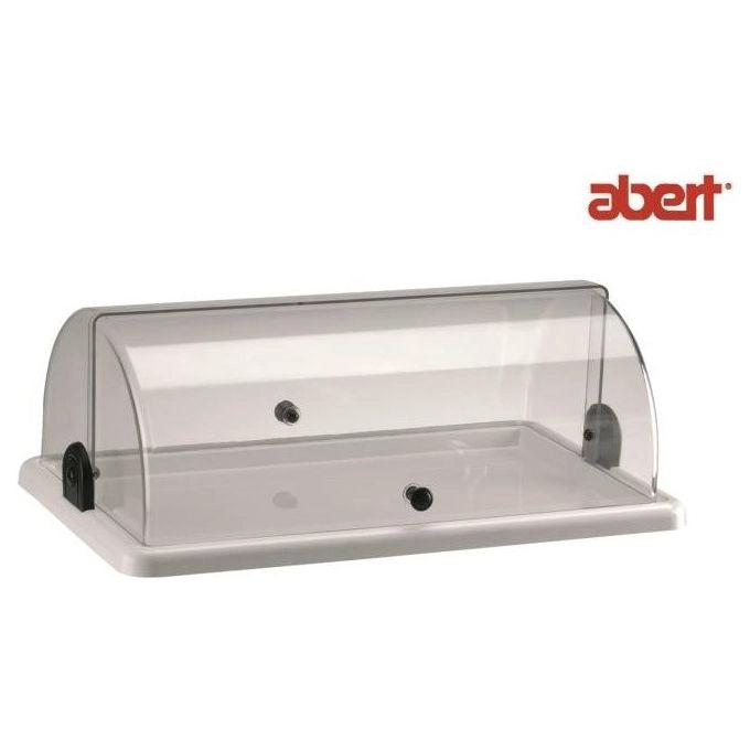 Abert ABR950201 Vetrina Portabrioches Rettangolare Singola in Policarbonato per Uso Alimentare colore Grigio Chiaro