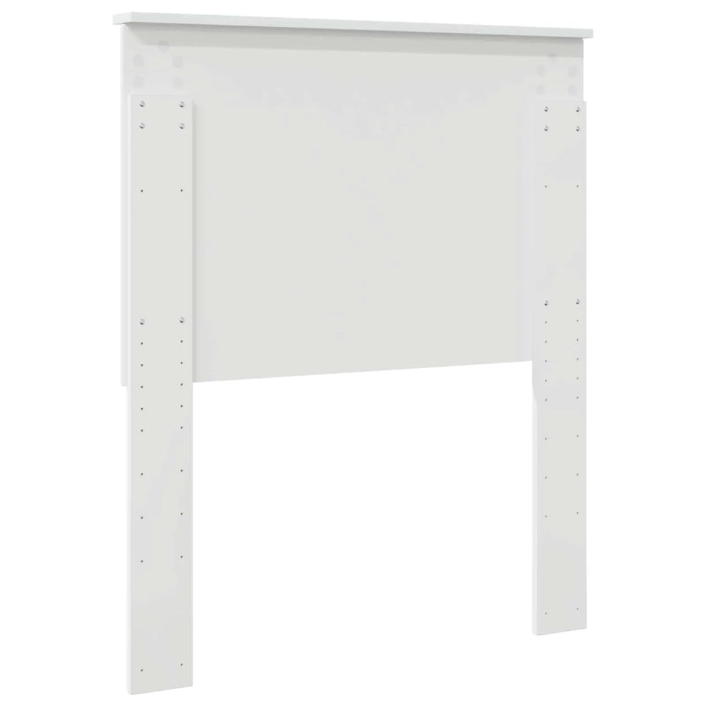 Testiera | Testata con Testiera | Testata Bianco Lucido 80 cm Legno multistrato