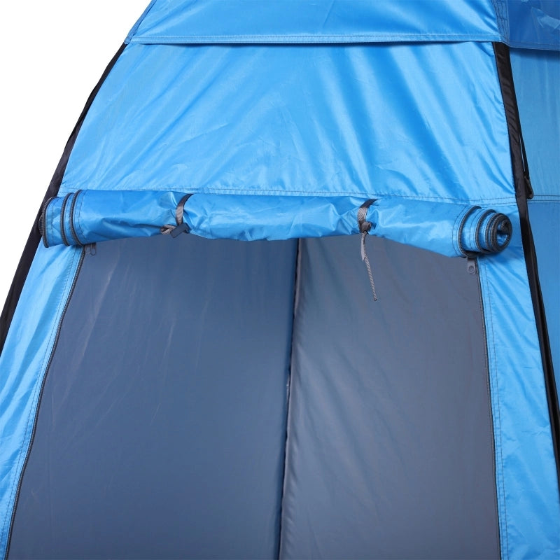 Tenda WC a scomparsa, tenda doccia mobile da campeggio, tenda spogliatoio con tasca interna, cabina doccia, cabina spogliatoio, poliestere