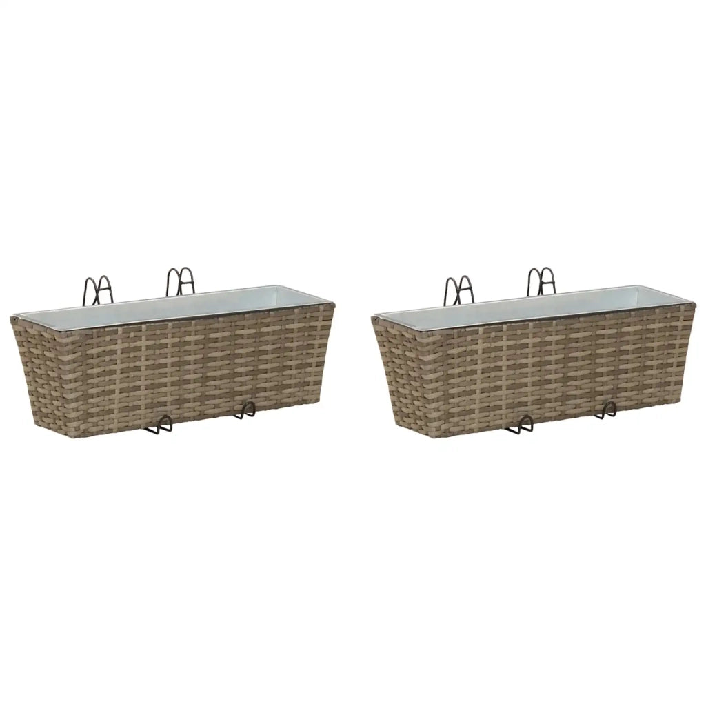 Ringhiera 2 pcs 50 x 17 x 17 cm Metallo 42026967