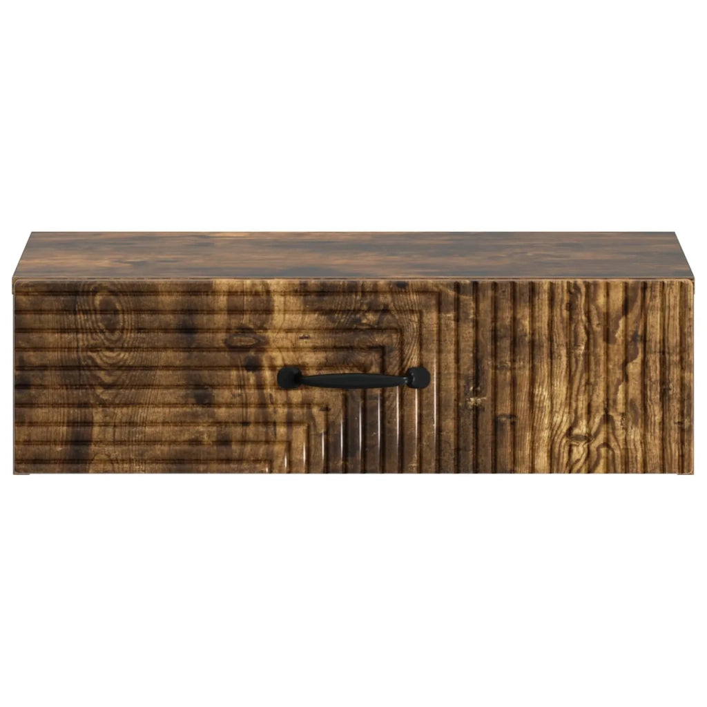 Tavolino da Parete Laterale | Tavolo laterale | Tavolino Rovere Fumo 59 x 34,5 x 17 cm