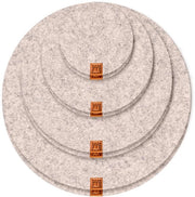 Set di sostegni per bicchieri in velluto - 8 cm / 15 cm / 20 cm / 25 cm - sostegni per bicchieri in velluto chiaro per bicchieri, tazze, bar, calici - sostegni per tavolo premium