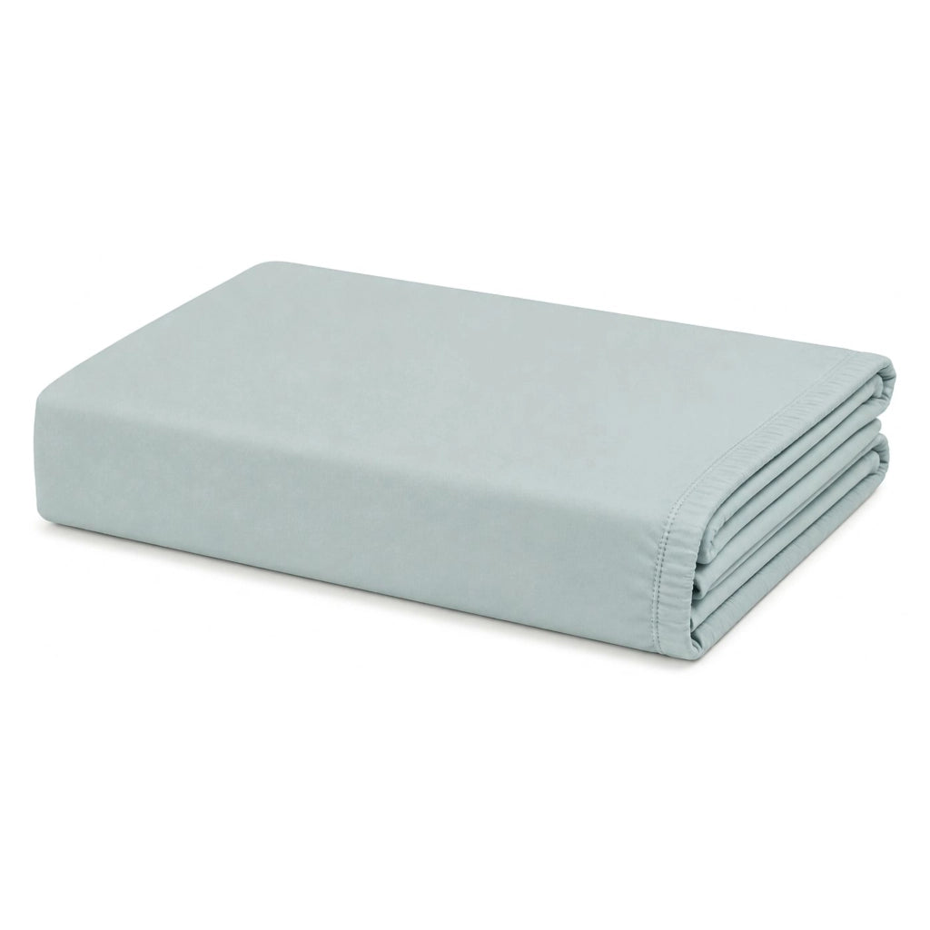 Romesalo, Lenzuolo Singolo Lenzuolo Sotto con Angolo da 27 cm, blu Cadetto