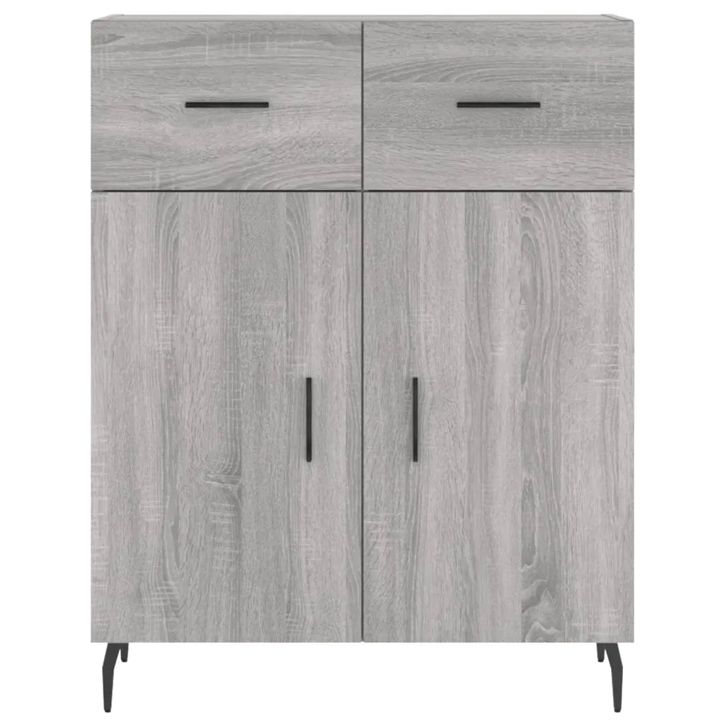 Credenza | Madia | Buffet da pranzo | Armadio da pranzo Grigio Sonoma 69,5x34x180 cm in Legno Multistrato