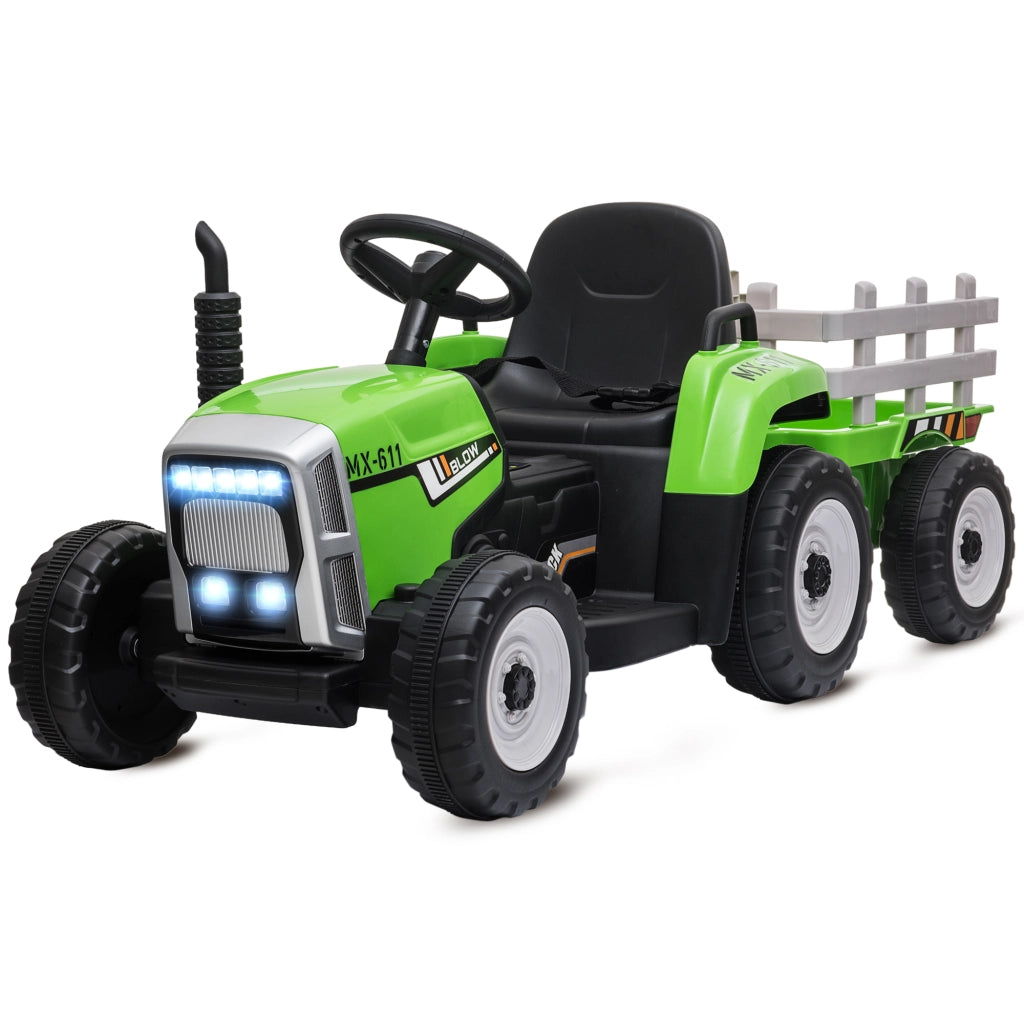 Auto elettrico per bambini ¨C zephmum ¨C Verde e Nero