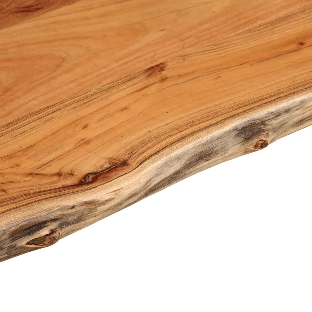 Piano Tavolo | Superficie Tavolo | Piano Scrivania 80x40x3,8 cm Rettangolare Legno Acacia Bordi Vivi