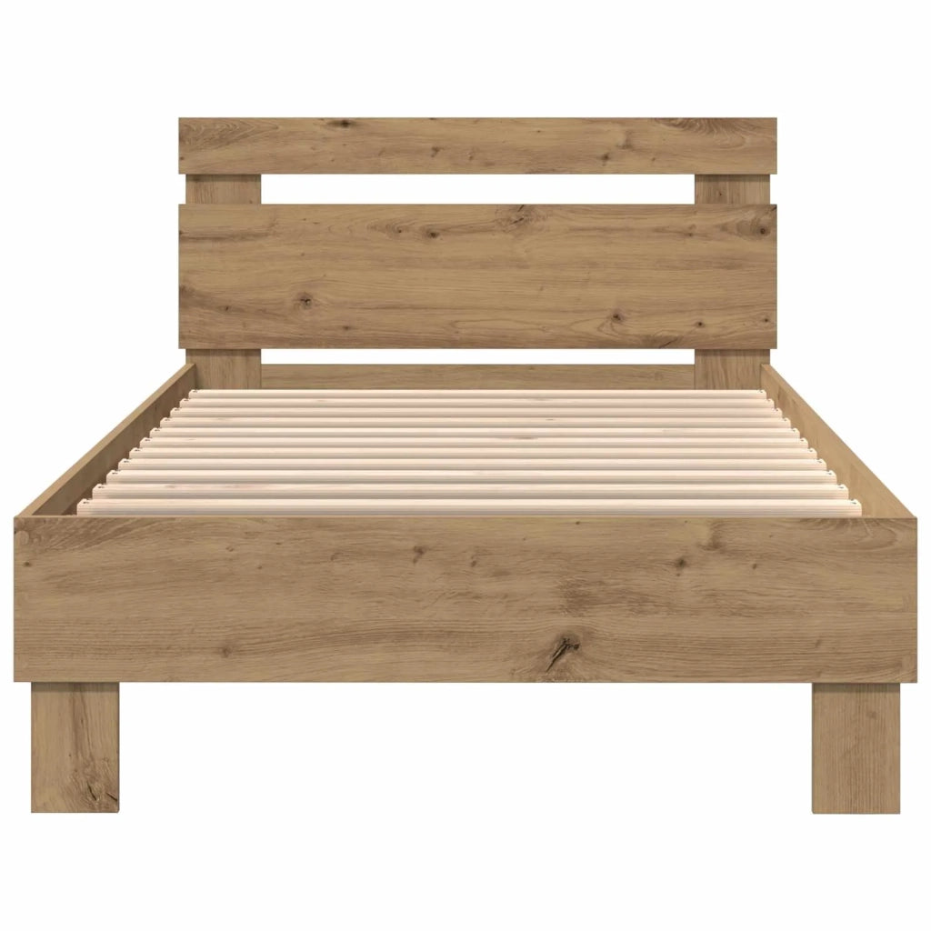 Letto con LED Rovere Artigianale 80 x 200 cm 8009001