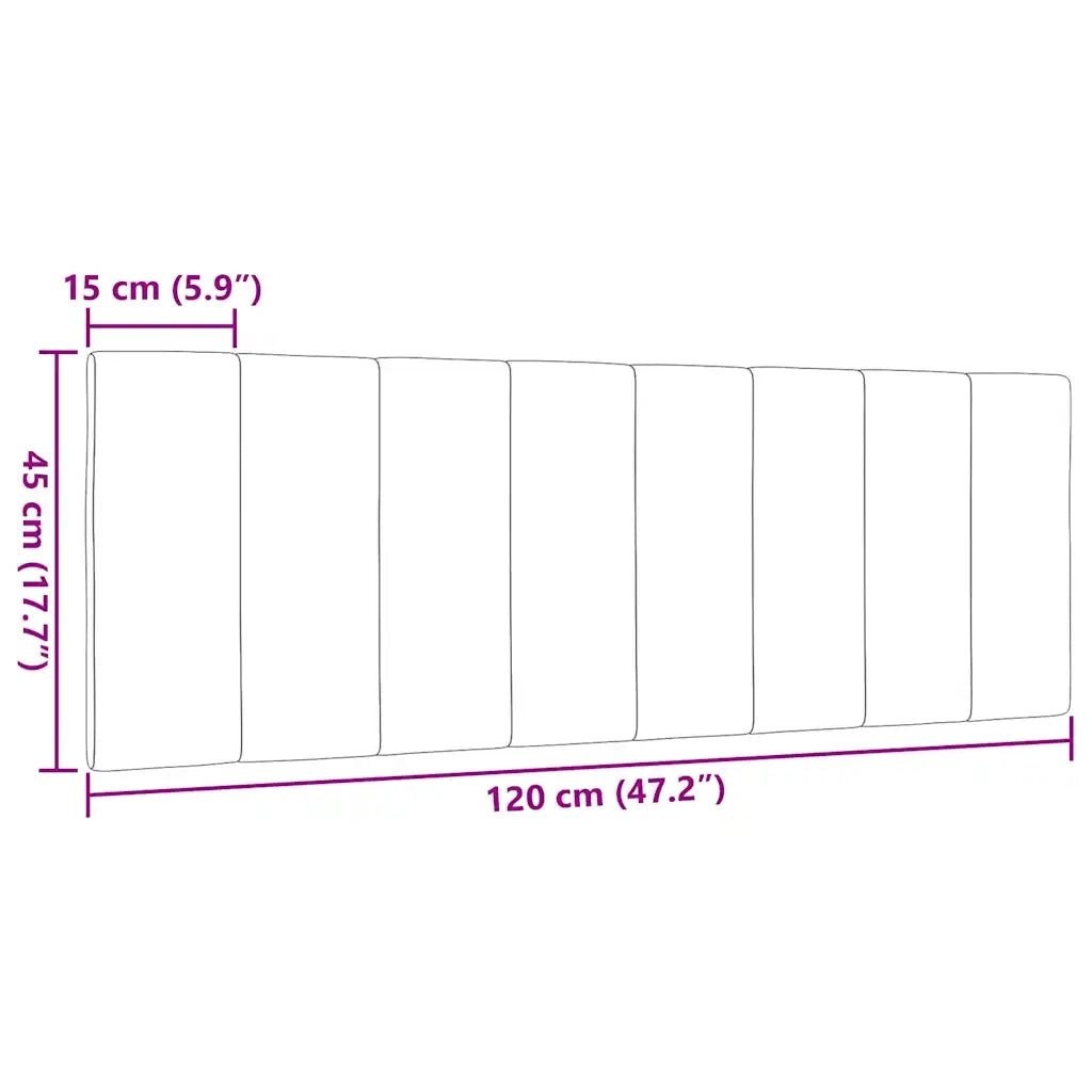 Cuscino Testiera-Cuscino per Testiera Hanko Nero 120 cm in Tessuto