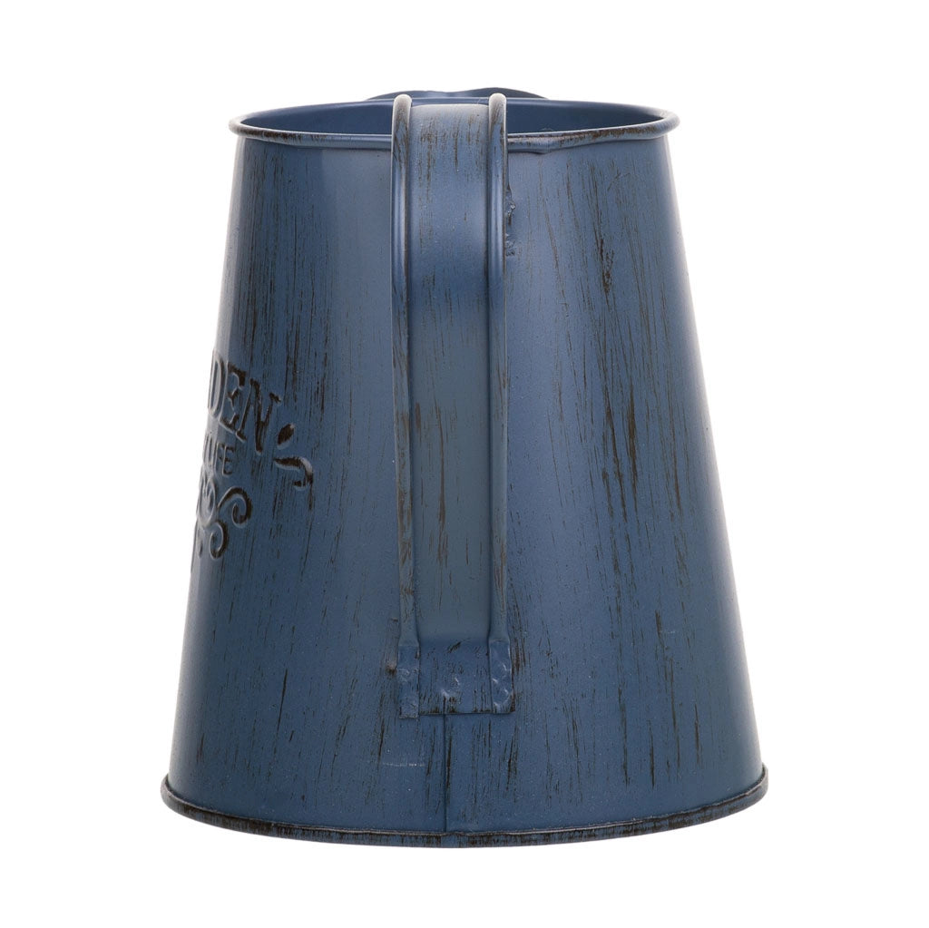 Brocca metallo blu 14xp10x11,5/12,5h td:7,5