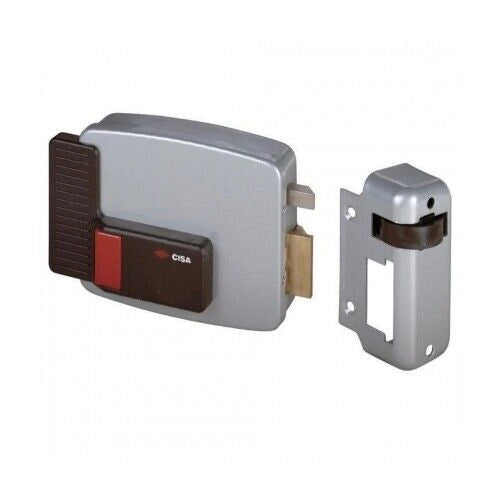 SERRATURA CISA DX 50 ELETTRICA PER CANCELLI CON PULSANTE 11731 ENT. 50 MM DESTRA