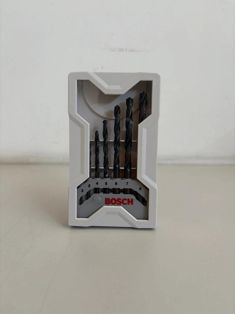 Set Punte per Metallo Bosch HSS-G 2607000001 – 7 Punte Ø 2-8 mm