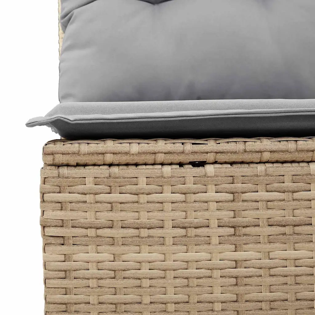 Set Divano da Giardino 7 pcs Beige Poly Rattan 3358814