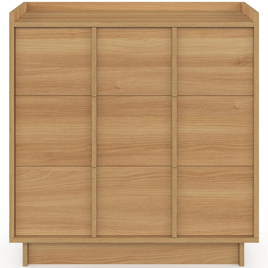 IDMarket - Cassettone ROSIE a 3 cassetti da 80 cm dal design minimalista in faggio