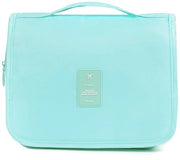 Toilette per viaggio a muro per cosmetici per bambini donne ragazze signore uomini per prodotti di cura per il trucco per viaggi vacanze campeggio esterno (azzurro celeste)