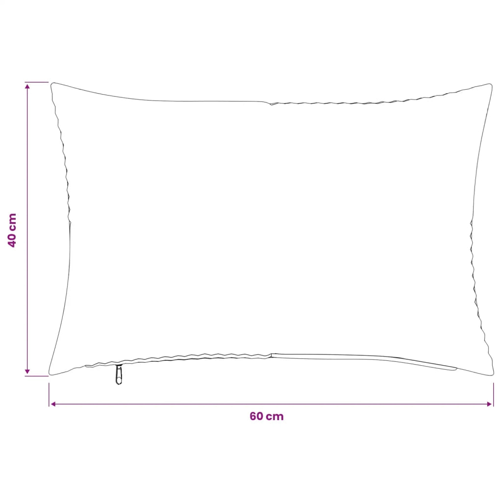 Federa 6 pcs ALMELO Crema 40 x 60 cm corduroy 914394
