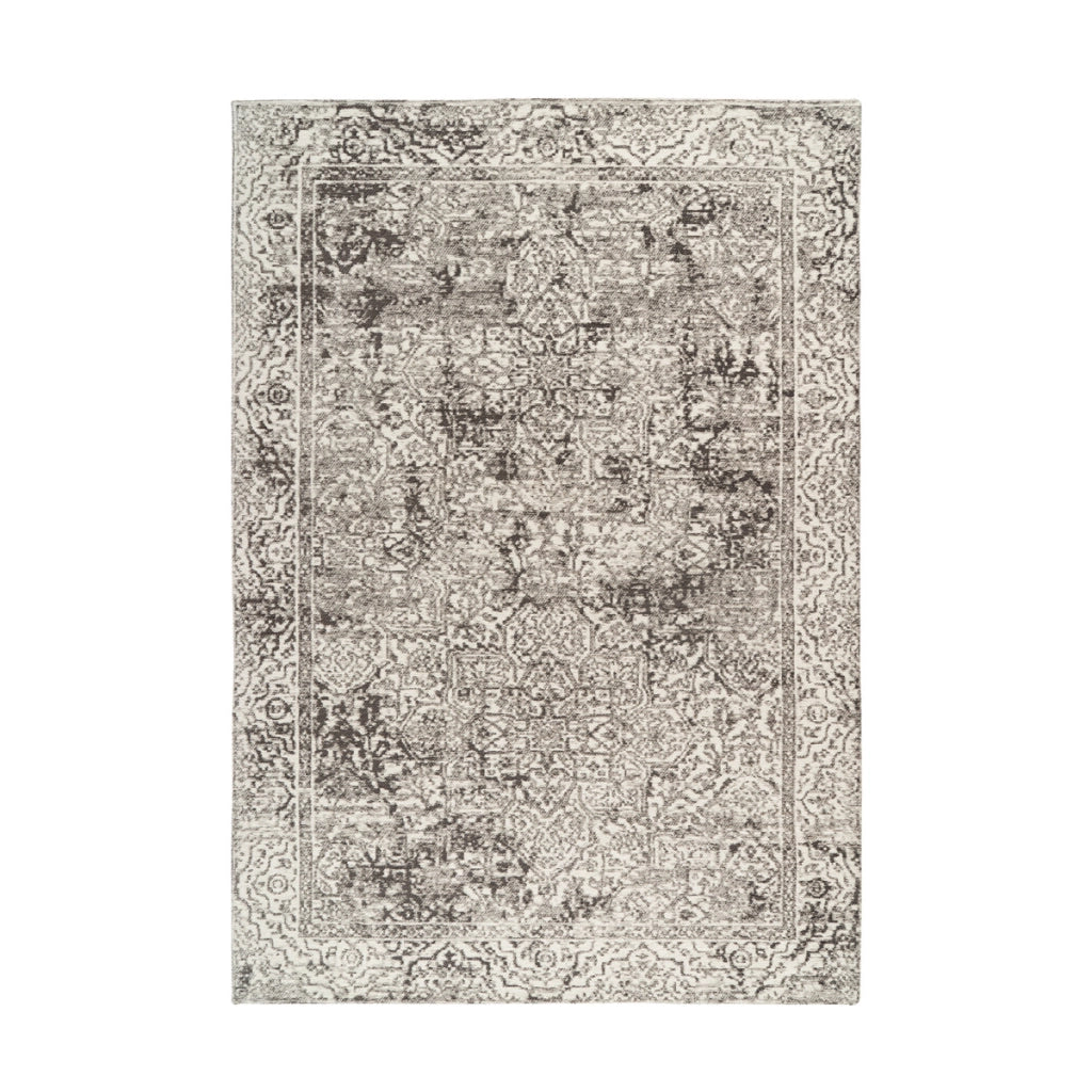Tappeto Davis 200 in ciniglia grigio e oro