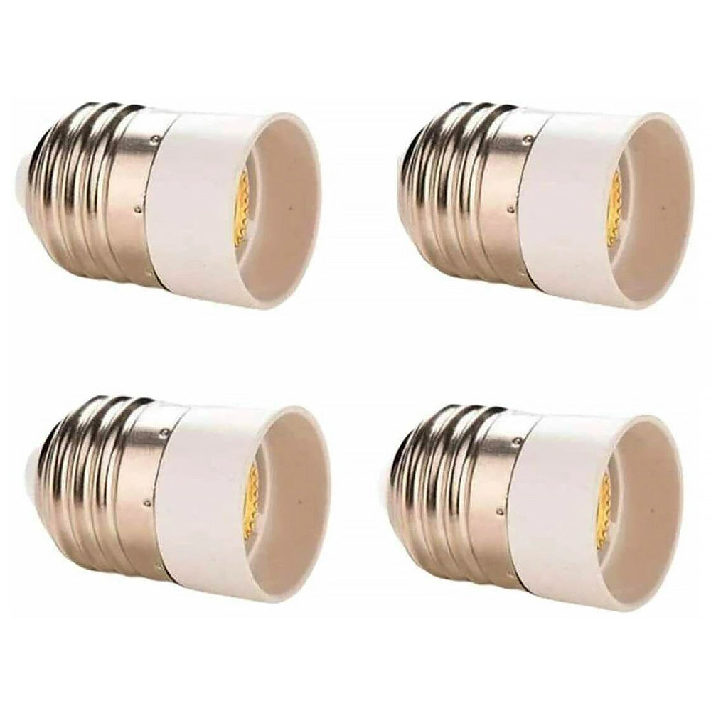 Adattatore convertitore per Lampade con attacco da E27 a E14 Led alogene 4 PEZZI