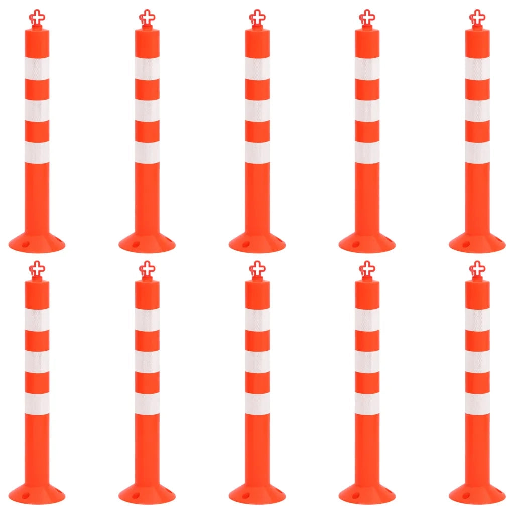 Dissuasori Traffico con Catena 10 pz 75 cm in PE CFW4610746