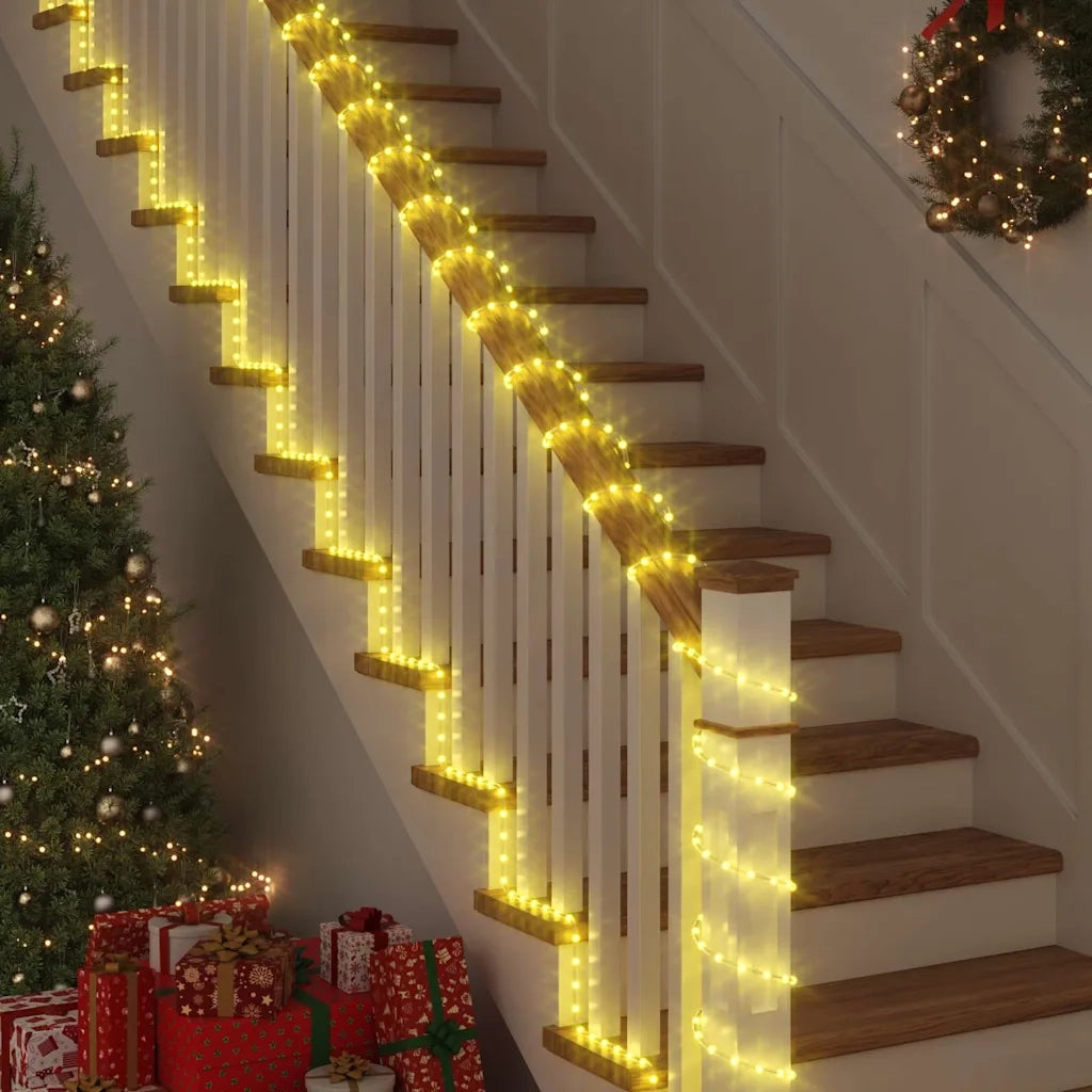 Luce a corda con 120 LED Bianco caldo 5 m PVC 42018939
