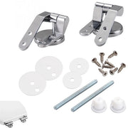 Set di supporti per WC in alluminio - Adatto per MDF/legno/kunststoff - Compreso accessori - Dimensioni 10x4x3 cm - Adatto per diverse toilette - Copertura del water