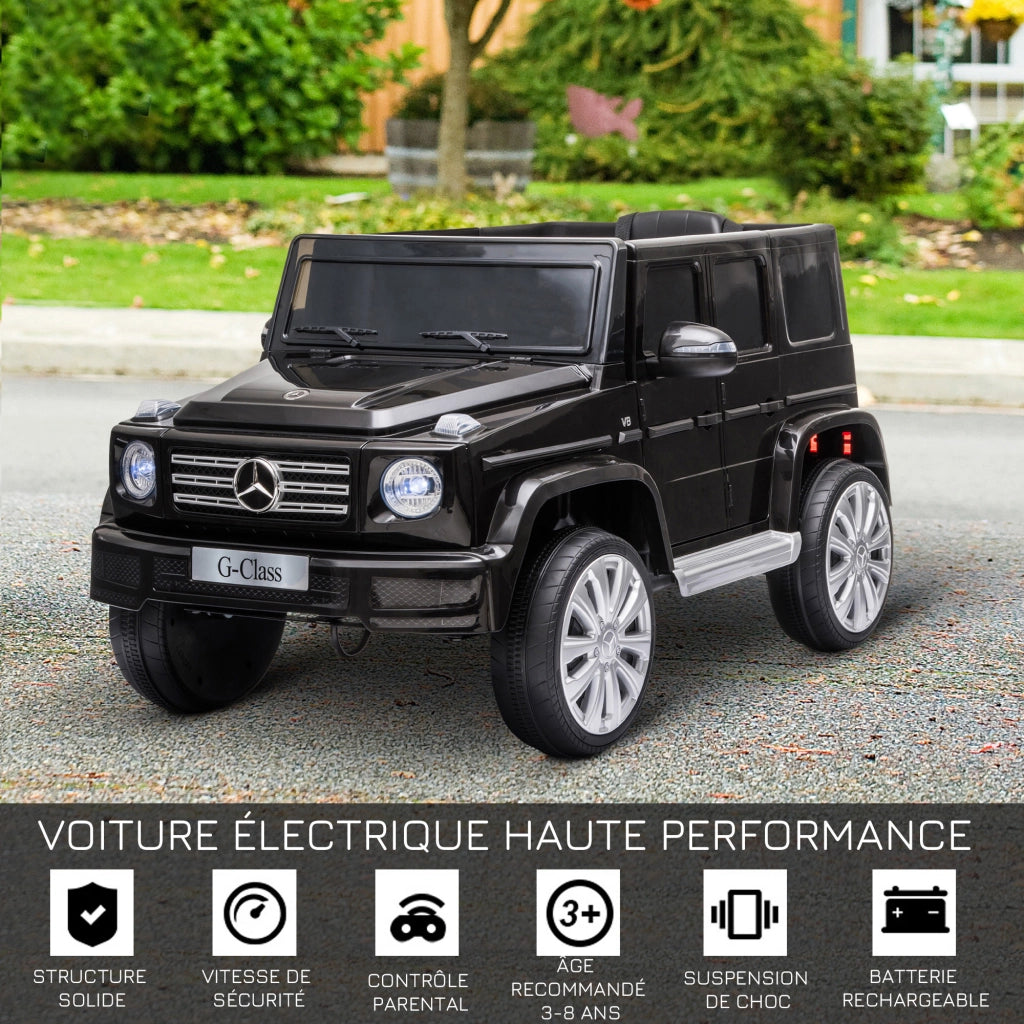 Auto elettrica per bambini Mercedes 12V con telecomando ¨C Xylo ¨C nero