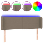 Testiera | Testata a LED Tortora 147x16x78/88 cm in Tessuto