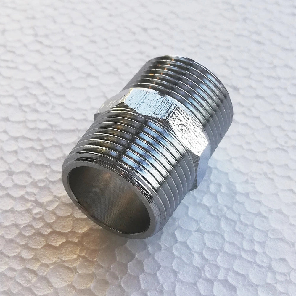 Niples nipplo da 1/2'' in ottone cromato mm