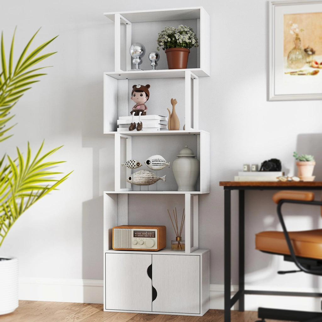 Libreria 5 Livelli S ¨C zephmum ¨C Bianco 60x24x179