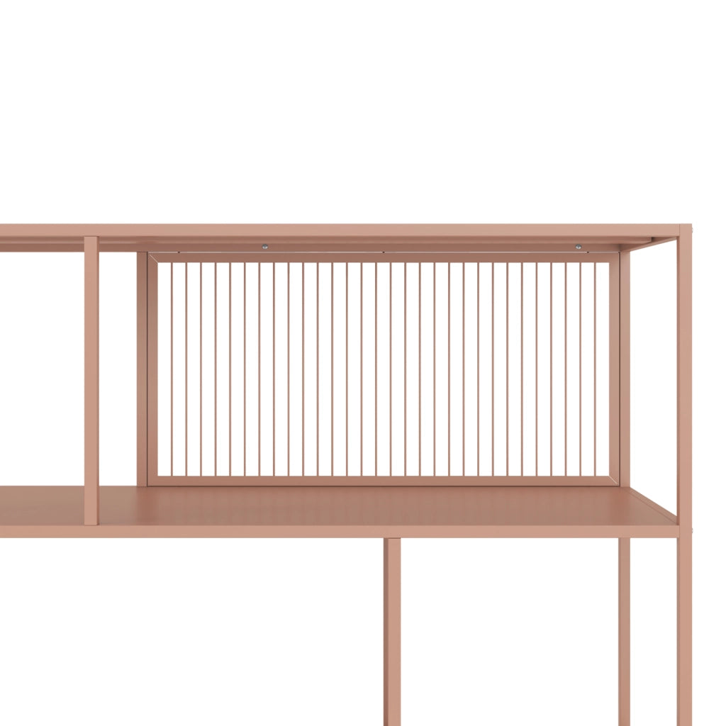 Scaffale in metallo rosa antico EMILIA