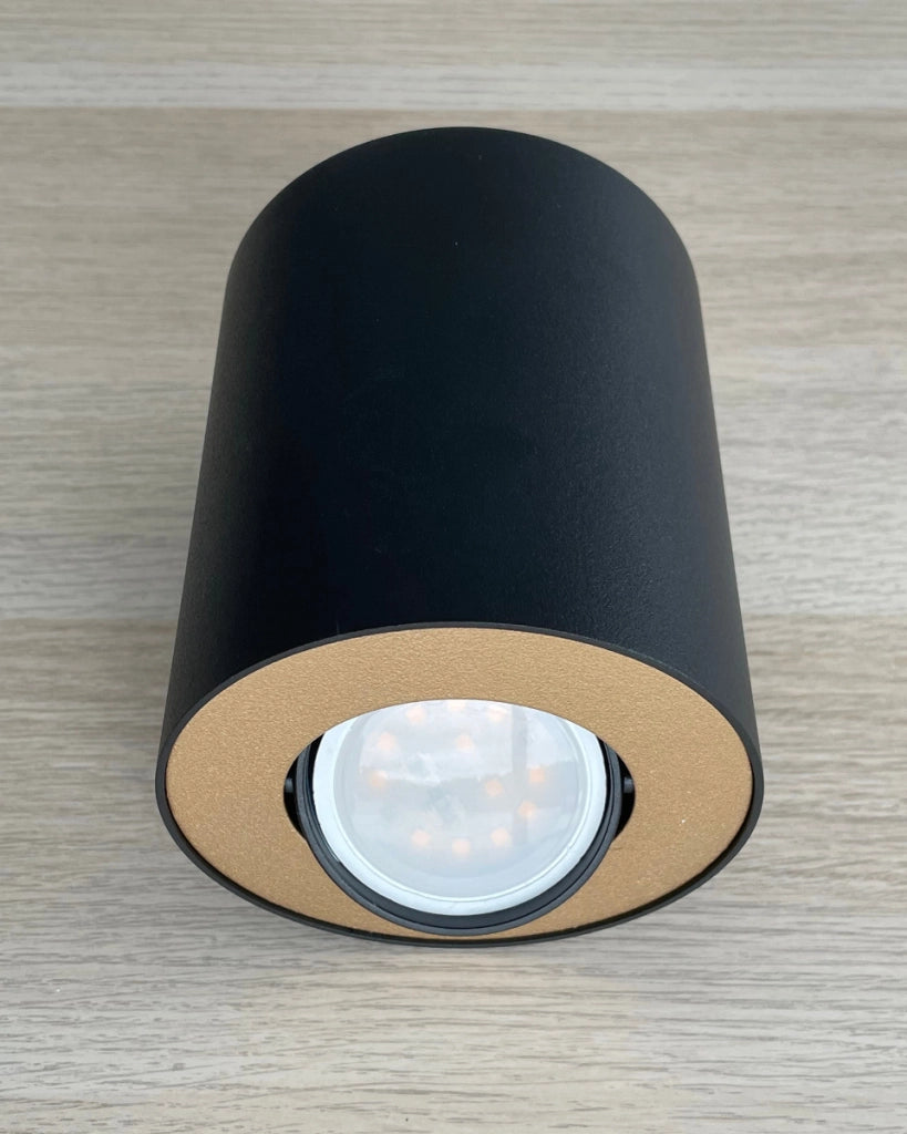Spot plafone Nowodvorski SET nero/oro GU10 1x10W 8901