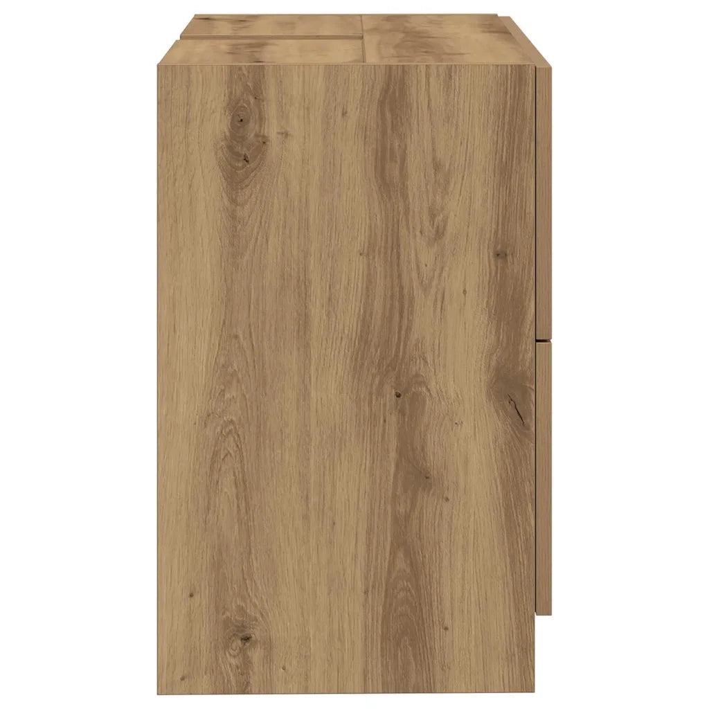 Mobile da Bagno | Armadio da bagno con cassetto Rovere artigianale 78 x 37 x 59 cm