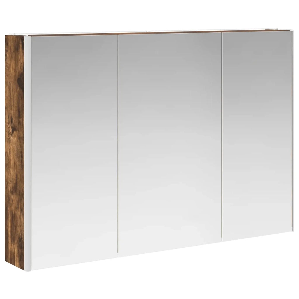 Mobiletto per specchio da bagno Rovere fumé 889275