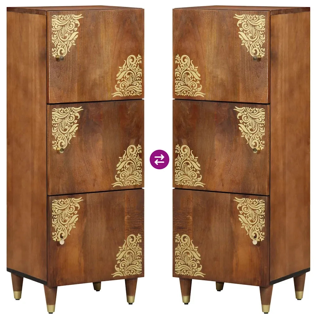 Credenza Marrone 40 x 33 x 110 cm Legno di mango massello 4018765