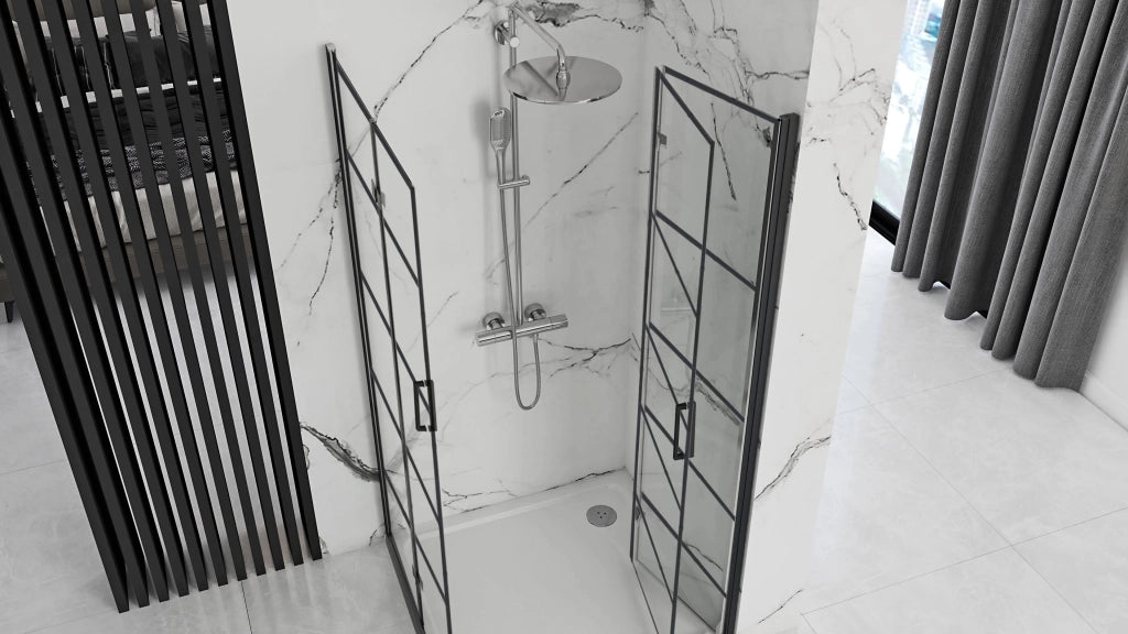 Cabina Doccia Rea Molier Black Double 90x100