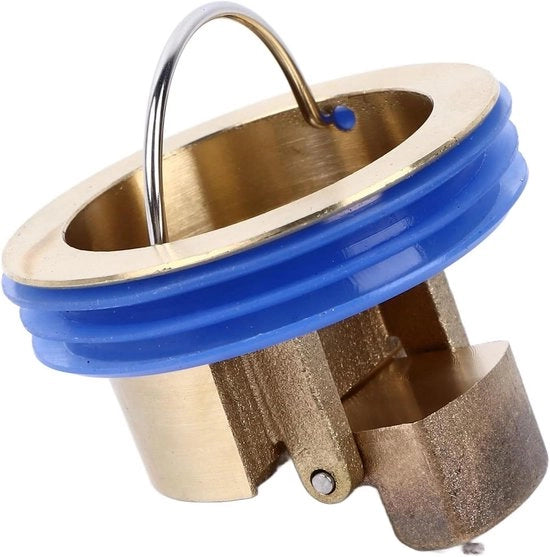 Afvoer Geur Resistent con Anello Antiscivolo e Protezione contro il Ritorno per Bagno, Cucina e Lavanderia - Acciaio Inox.