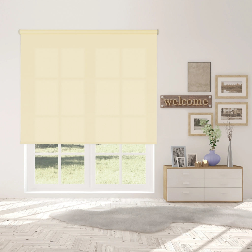 VIEWTEX Tenda a rullo Traslucida Shape Beige 135 X 190cm - Made in Europe - 5 anni di garanzia