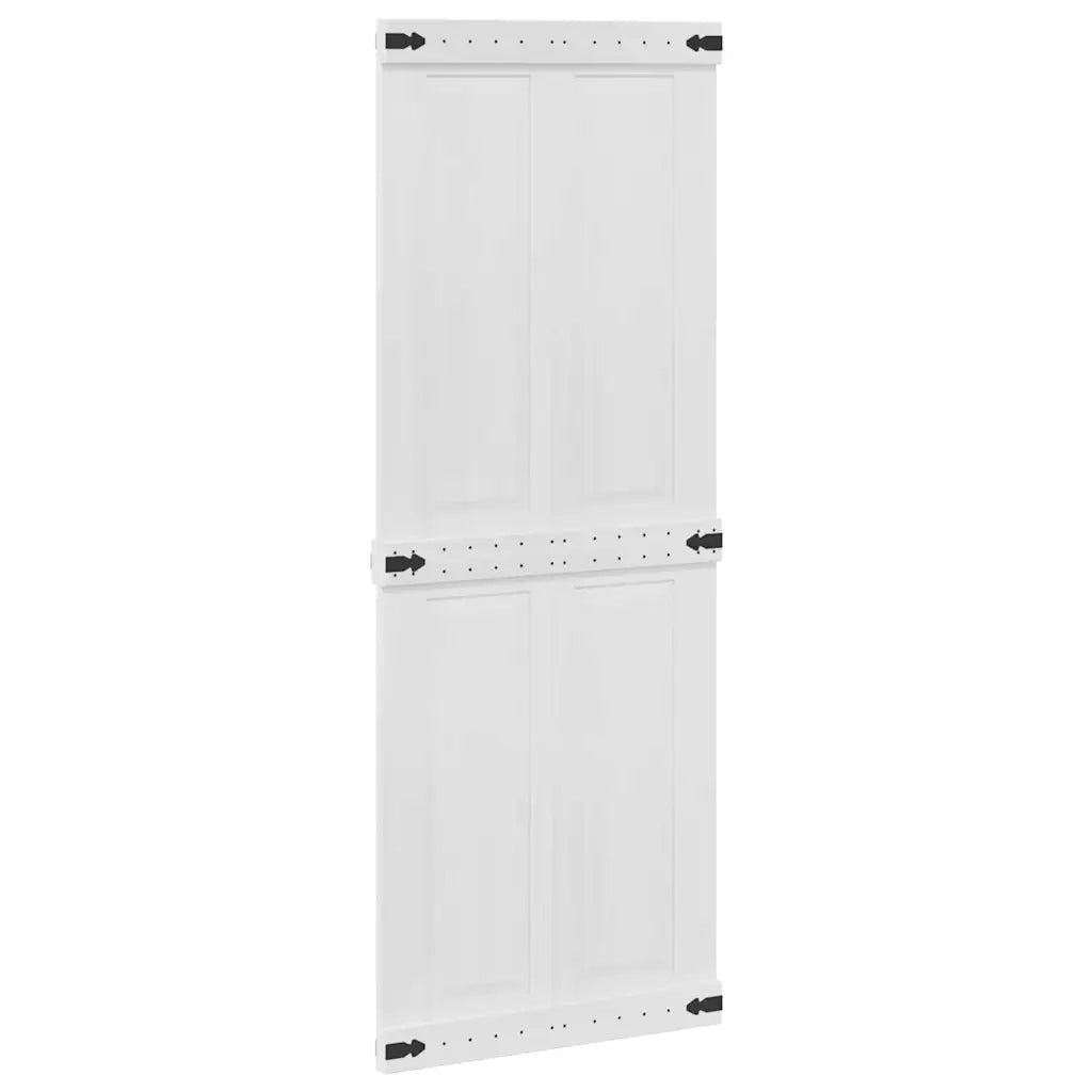 Porta del fienile Corona 80 x 210 cm Legno Massello di Pino 42021202
