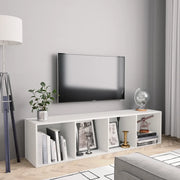 Libreria-Mobile TV Bianco 143x30x36 cm