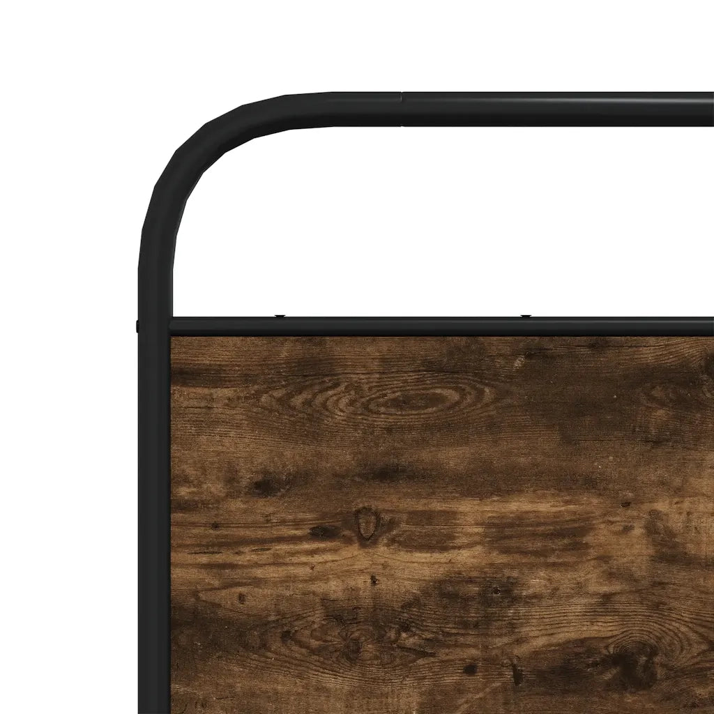 Testiera | Testata di Ricambio Rovere Fumo 180 cm in Acciaio e Legno Multistrato