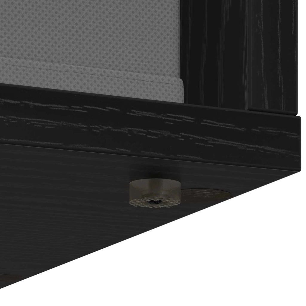 Credenza | Madia | Buffet da pranzo | Armadio da pranzo con cassetto Rovere Nero 30,5 x 27 x 84,5 cm