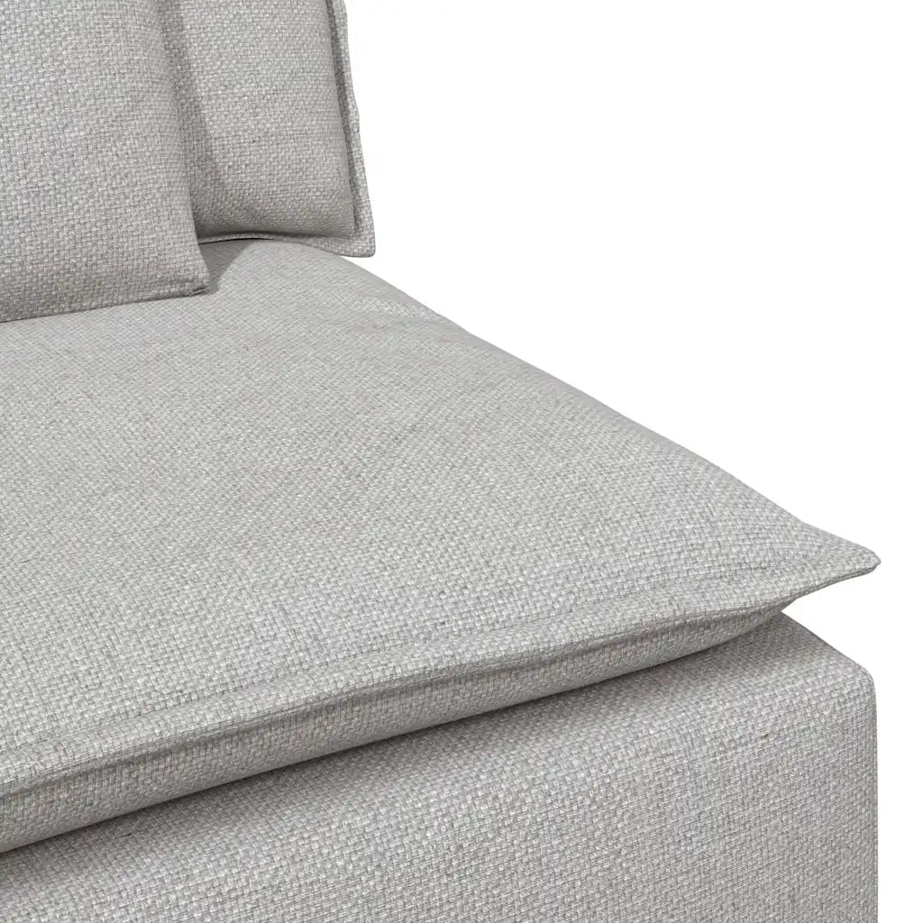 Modulo Centrale Divano Modulare con Cuscini Grigio Nuvola 100cm