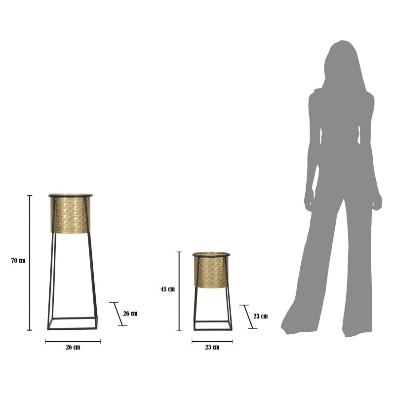 Porta Vasi Coppia Cup cm ø 26x70-23x45
