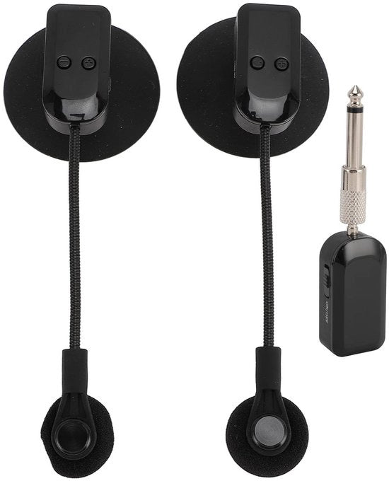 Microfono a Flauto a Batteria - Rotazione a 360° - Microfono Adattabile - Tecnologia 2.4G - Idoneo per Esibizioni Musicali
