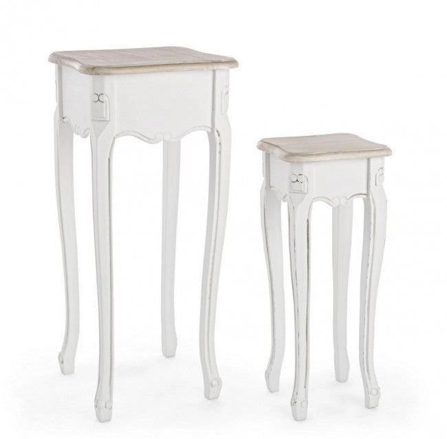 Set 2 Tavolino Justine in Legno
